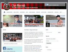 Tablet Screenshot of clan-macnab.com